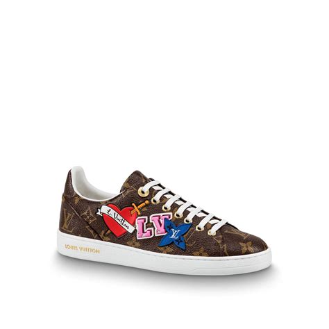 lv black heart sneaker|louis vuitton ladies sneakers.